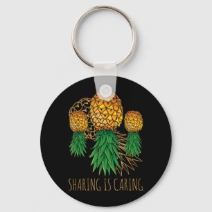 Llavero Compartir Es Cuidar Piña Hawaii Fruta Verano