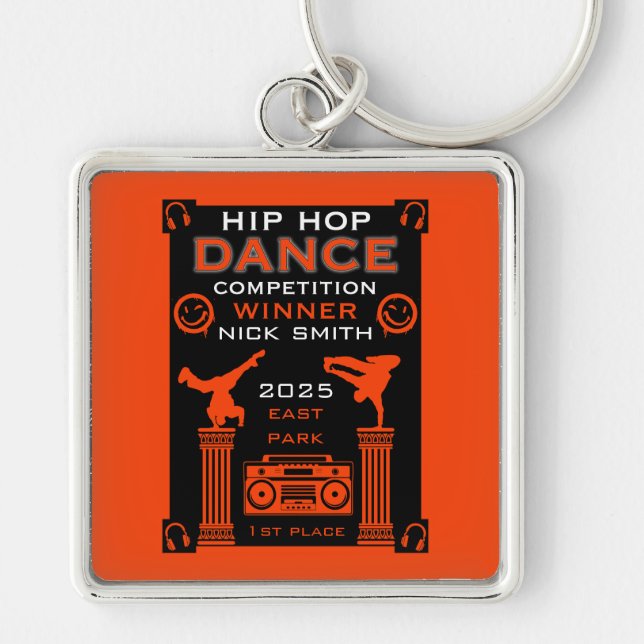 Llavero Competencia de baile Hip Hop (Frente)