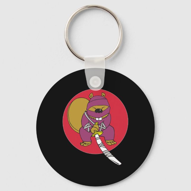 Llavero Cómplice. Ninja Beaver (Anverso)