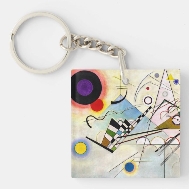 Llavero Composición 8 de Kandinsky (Frente)