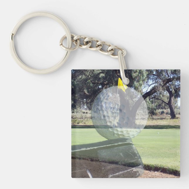 Llavero Composición en capas de bolas de golf (Frente)