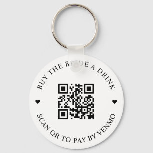 Llavero Comprar a la novia un código QR de bebida