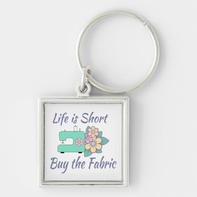 Llavero Comprar la tela, coser, tejido, artesanía (Frente)
