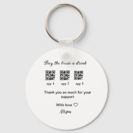 Llavero comprar novia una bebida escanear código QR gracia