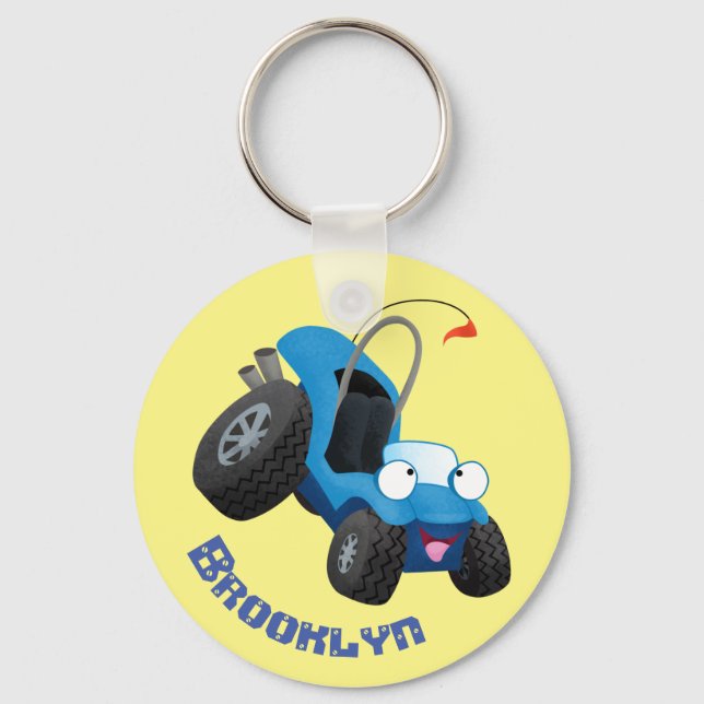 Llavero Cómprate dune buggy fuera del personalizado del ve (Anverso)