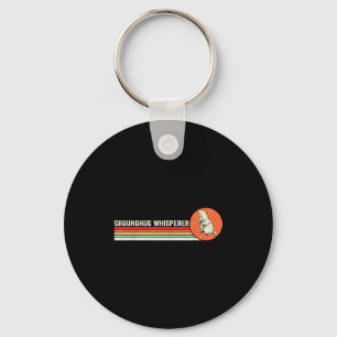 Llavero Comunicador de marmota vintage Día de la marmota h
