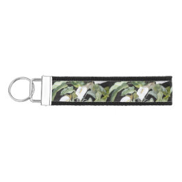 Llavero con acuarela de alcatraces