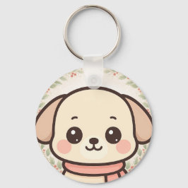 Llavero con cara de cachorro Kawaii adorable