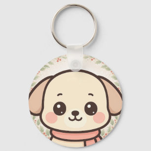 Llavero con cara de cachorro Kawaii adorable