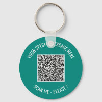 Llavero con código QR y texto personalizado Elija 