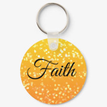 Llavero con destello de fe personalizada con nombr