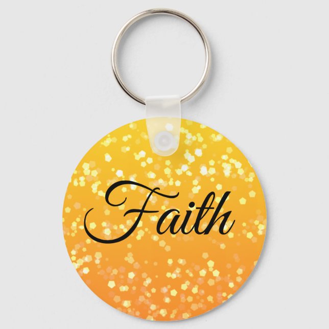 Llavero con destello de fe personalizada con nombr (Anverso)