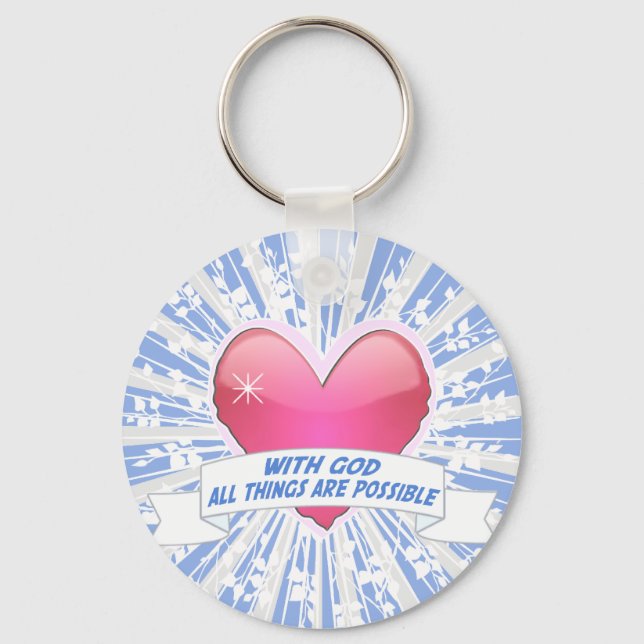 Llavero Con Dios todas las cosas posibles (Anverso)