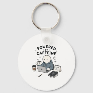 Llavero Con Energía de Cafeína Chistoso Meme de Trabajo