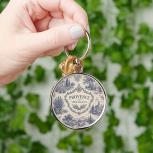 llavero con estampado de lavanda vintage