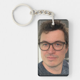 Llavero con foto del Prof Desmet por RoseWrites