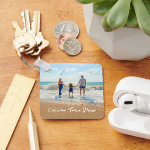 Llavero con Foto Personalizada Texto