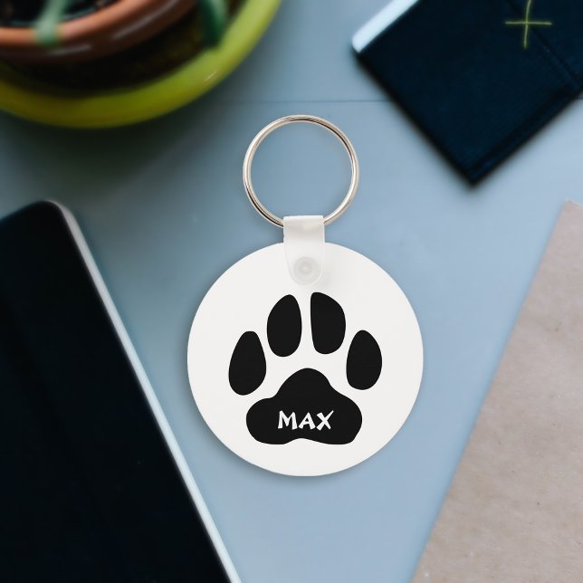 Llavero con Huella de Pata Personalizado - Regalo  (Paw-some Keychain With Personalization! 🐾✨)