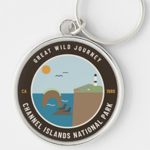 Llavero con insignia del Parque Nacional Islas del