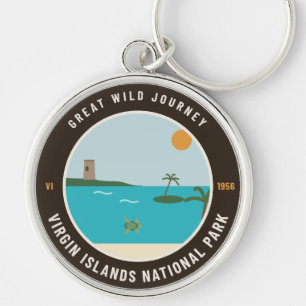 Llavero con insignia del Parque Nacional Islas Vír
