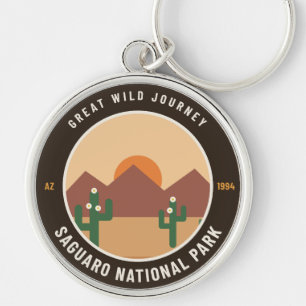 Llavero con insignia vintage del Parque Nacional S