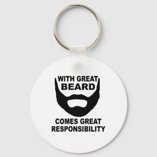 Llavero Con la gran barba viene la gran responsabilidad