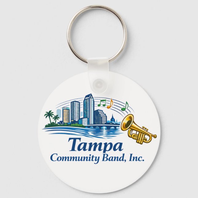Llavero con Logo de Trompeta TCB Trumpet (Anverso)