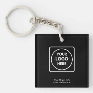 Llavero con Logo Negro   Personalizable para Promo
