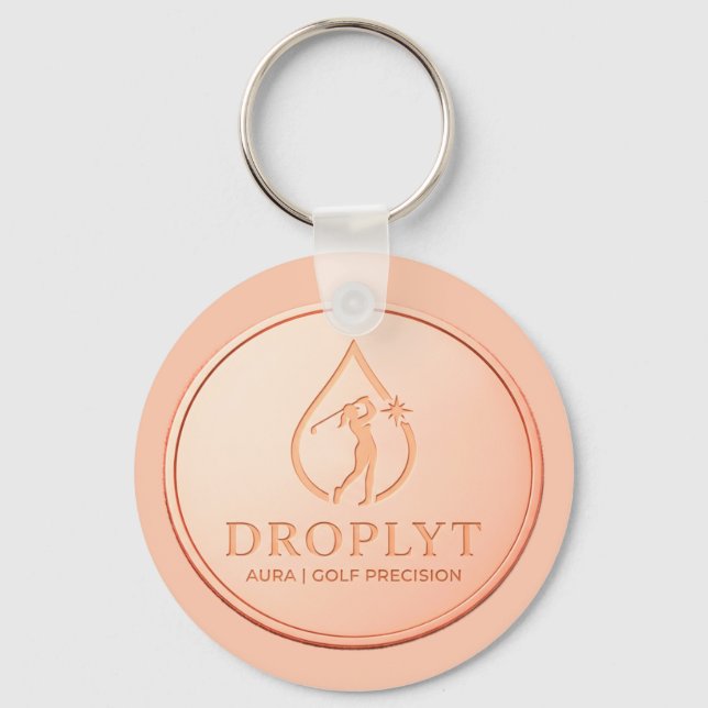 Llavero con logotipo de Droplyt Golf Aura (Anverso)