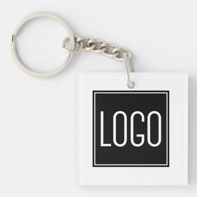 Llavero con logotipo de empresa personalizado (Frente)