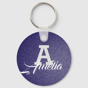 Llavero con monograma conocido personalizado del