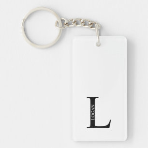 Llavero con Monograma Personalizado y Nombre