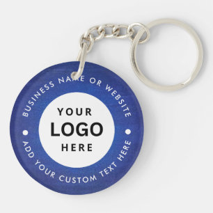 Llavero con nombre y logotipo de la empresa