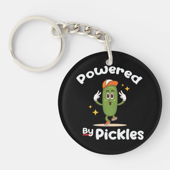 Llavero Con Pickles Comida Encurtido Divertido (Frente)