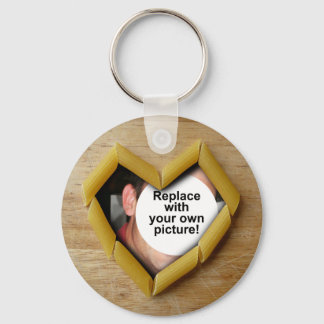 Llavero con plantilla de foto Penne Heart