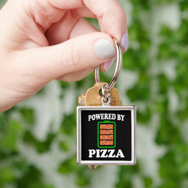 Llavero Con Poder de Pizza - Pizza Divertida      (Mano)