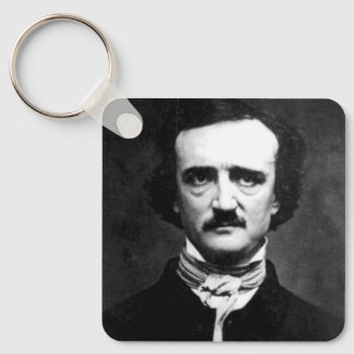 Llavero con retrato de Edgar Allan Poe