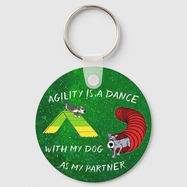 Llavero con tema de Agilidad (Anverso)