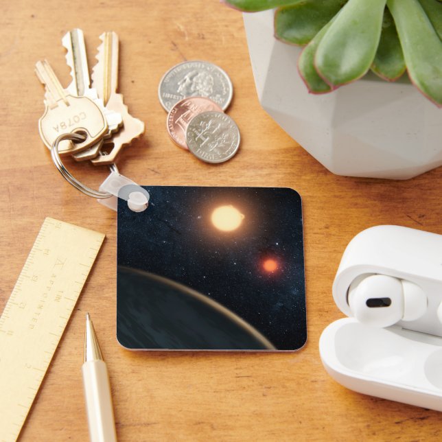 Llavero Concepto de artista que ilustra a Kepler-16b. (Escritorio )