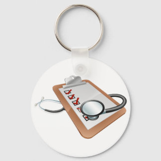 Llavero Concepto del portapapeles de Stethoscope