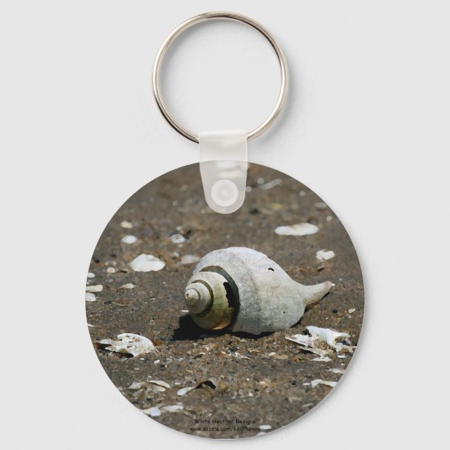Llavero Concha de ala en la playa - cadena de llaves (Anverso)