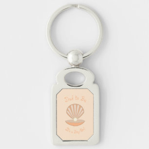 Llavero Concha de ostra y Perla Diseño personalizado neutr