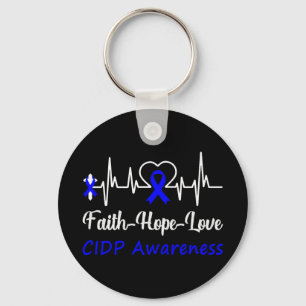 Llavero Conciencia Cidp Heartbeat Cruz Cristiana Fe Hop
