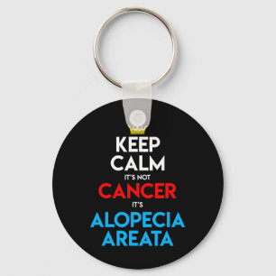 Llavero Conciencia de la Alopecia Areata Pérdida de Pelo C