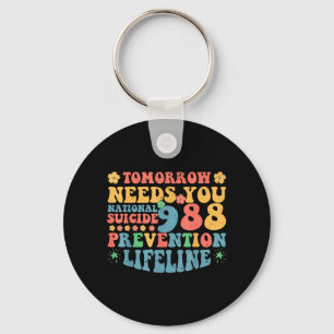 Llavero Conciencia de Prevención Cinta Morada Verde Teal I