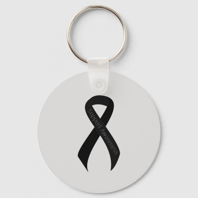 Llavero Conciencia de soporte de cinta negra (Anverso)