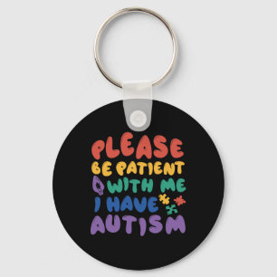 Llavero Conciencia del Arcoíris del Autismo Ten Paciencia