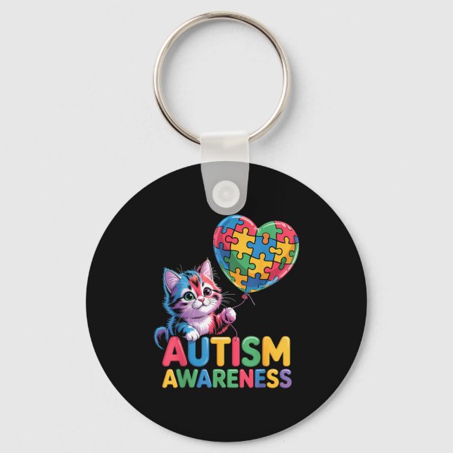 Llavero Conciencia del autismo  (Anverso)