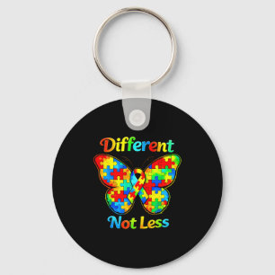 Llavero Conciencia del autismo diferente no menos mariposa