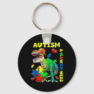 Llavero Conciencia del autismo Dino Niño autista Niños Cut
